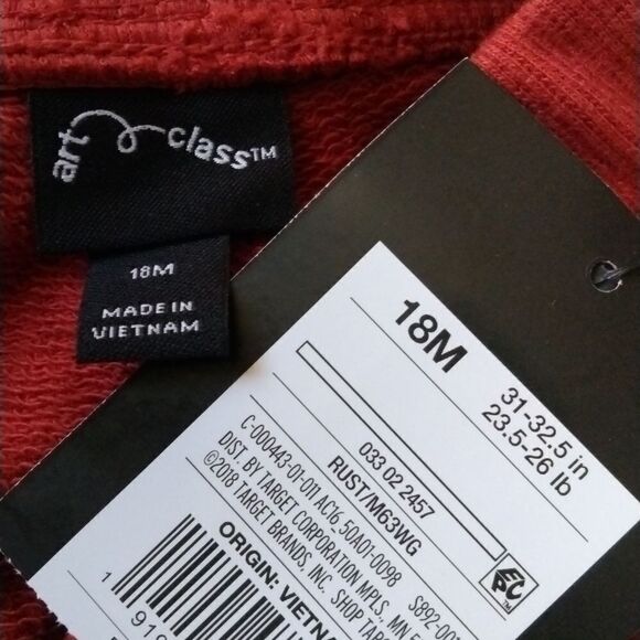 NWT ArtClass Toddler Joggers sz18mos - Picture 5 of 5